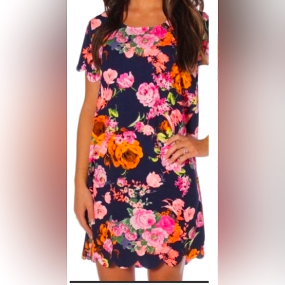 NWOT 12 PM By Mon Ami Floral Shift Dress large